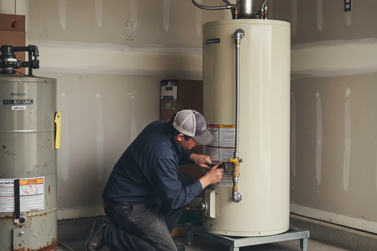 Water heater and shutoff valve replacement in San Marcos
